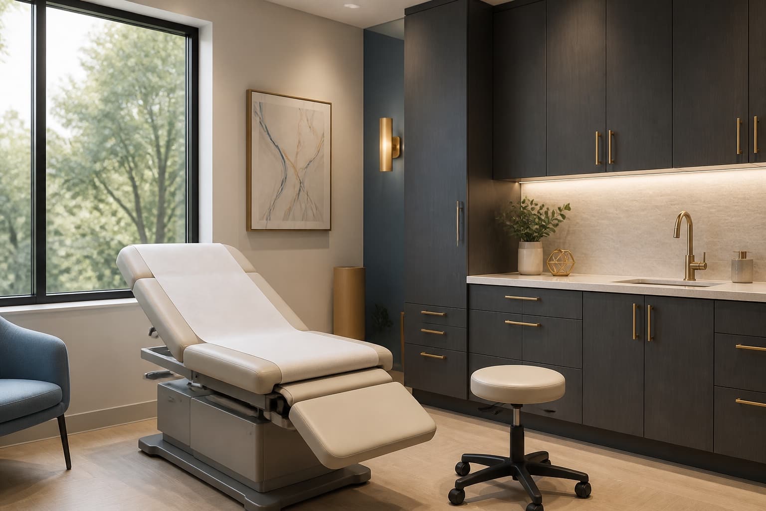 A modern vascular exam room